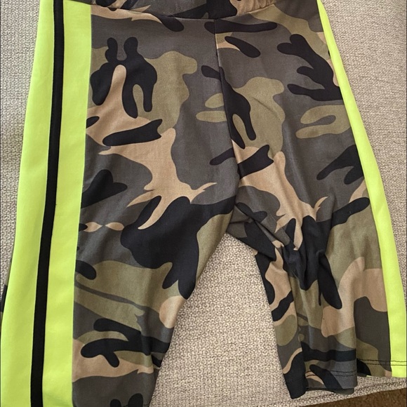 Jumpsuits | Army Fatigue Biker Shorts 